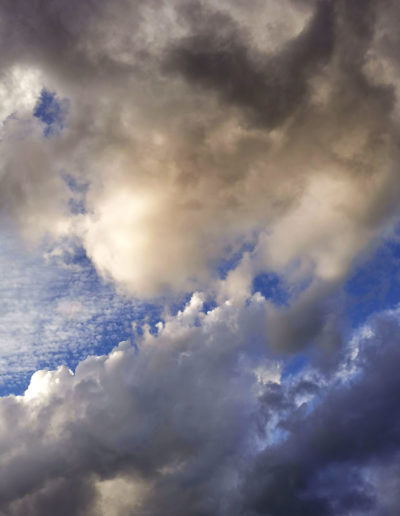 Nuages lumère dorée